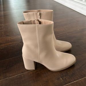 Nude booties